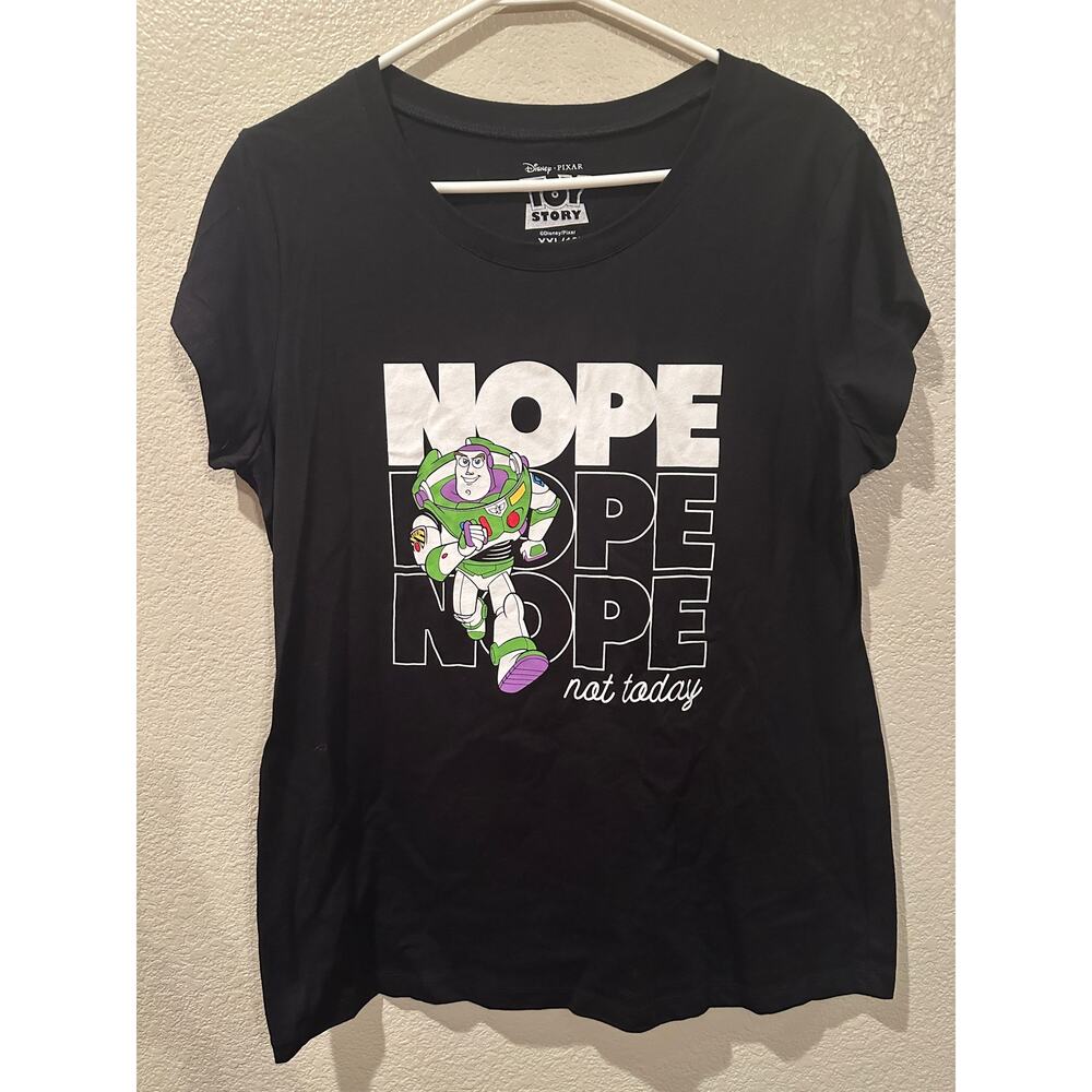 Disney Pixar Toy Story Buzz Lightyear Nope Not Today Tee XXL
